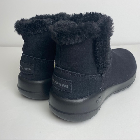 NEW Skechers On-The-go Joy-Bundle Up Boot Blk 5.5 - Picture 5 of 11